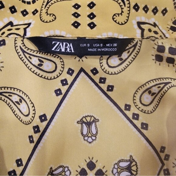 ZARA crop Blouse size S - Picture 3 of 7